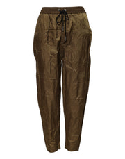 Dsquared² Brown Mid Waisted Women Sweatpants Pants