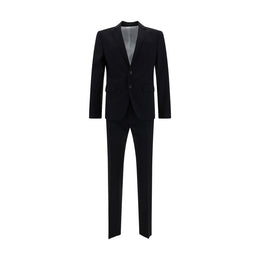 Dsquared² Black Fleece Wool Two-Piece Suit
