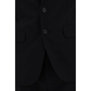 Dsquared² Black Fleece Wool Two-Piece Suit