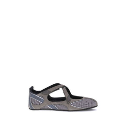 The Attico Gray Polyethylene Ballet Flats