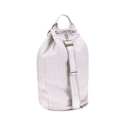 Prada White Cotton Backet Bag