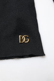 Dolce & Gabbana Black Cashmere Turtleneck Knitted Blouse Top