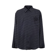 Balenciaga Gray Viscose Dress Shirt