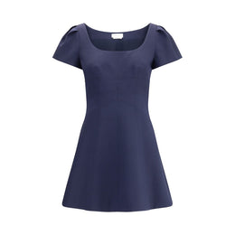 Alexander McQueen Blue Wool Casual Dress
