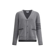 Thom Browne Gray Merino Wool Cardigan