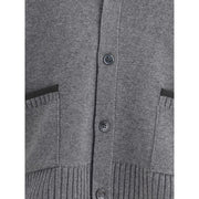 Thom Browne Gray Merino Wool Cardigan