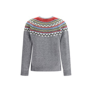 Dsquared² Gray Fleece Wool Sweatshirt