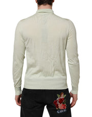 Dolce & Gabbana Mint Green Wool Turtleneck Pullover Sweater
