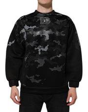 Dolce & Gabbana Black Camouflage Pullover Sweatshirt Sweater