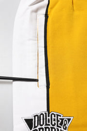 Dolce & Gabbana Yellow Cotton Sweatpant Jogger Trouser Pants
