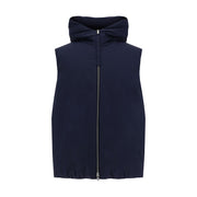 Jil Sander Blue Polyester Sleveless Jacket