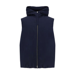 Jil Sander Blue Polyester Sleveless Jacket