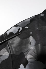 Dolce & Gabbana Black Camouflage Pullover Sweatshirt Sweater