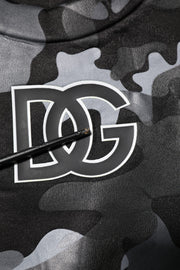 Dolce & Gabbana Black Camouflage Pullover Sweatshirt Sweater