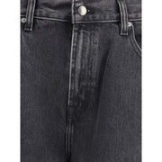 7FOR Black Cotton Bermuda Shorts