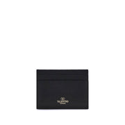 Valentino Garavani Black Calf Leather Bos Taurus Wallet