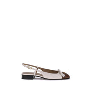 Valentino Garavani Cream Goatskin Ballet Flats