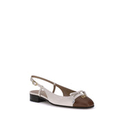 Valentino Garavani Cream Goatskin Ballet Flats