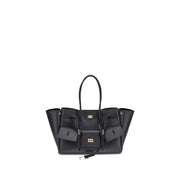 Balenciaga Black Calf Leather Bos Taurus Shoulder Bag