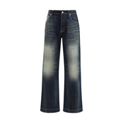 Alexander McQueen Blue Cotton Jeans Denim