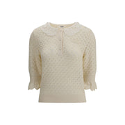 Chloé Cream Cotton Sweatshirt