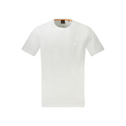 Hugo Boss White Cotton Men T-Shirt