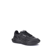 Dsquared² Black Calf Leather Bos Taurus Athletic Sneakers