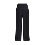 Valentino Black Wool Dress Pants