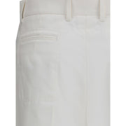 Chloé White Cotton Flared Pants