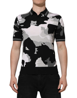 Dolce & Gabbana Multicolor Camouflage Collared Polo T-shirt