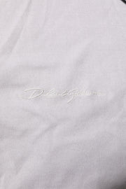 Dolce & Gabbana White Silk Short Sleeves Men Henley T-shirt