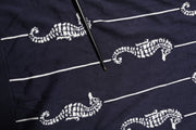 Dolce & Gabbana Dark Blue Sea Horse Collared Polo T-shirt