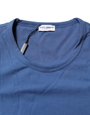 Dolce & Gabbana Blue Cotton Men Round Neck Underwear T-shirt