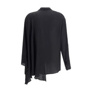 Balenciaga Black Silk Blouse