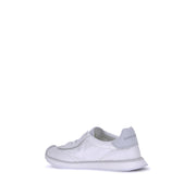 Dolce & Gabbana White Fabric Low Top Sneakers