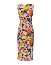 Dolce & Gabbana Multicolor Floral Knee Length Sheath Dress