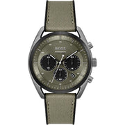 Hugo Boss Green Fabric Dress Watch