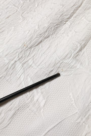 Dolce & Gabbana White Floral Brocade A-line High Waist Skirt