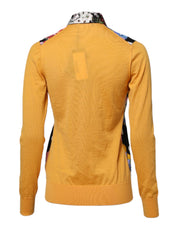 Dolce & Gabbana Multicolor Floral Long Sleeves Polo Top