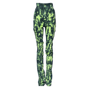 Dolce & Gabbana Green Color Splash High Waist Denim Jeans