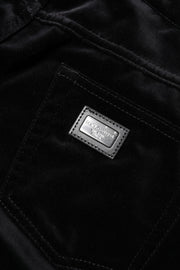 Dolce & Gabbana Black Cotton Skinny Capri Cropped Denim Jeans