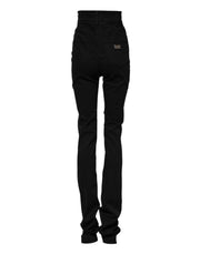 Dolce & Gabbana Black Cotton High Waist Skinny Denim Jeans