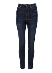 Dolce & Gabbana Blue GRACE High Waist Skinny Denim Jeans