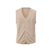 Gran Sasso Beige Cotton Sleveless Jacket