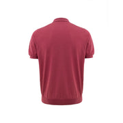 Gran Sasso Red Cotton Polo Shirt