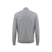 Gran Sasso Gray Cotton Cardigan