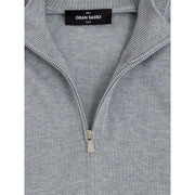 Gran Sasso Gray Cotton Cardigan