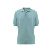 Gran Sasso Blue Cotton Polo Shirt