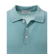 Gran Sasso Blue Cotton Polo Shirt