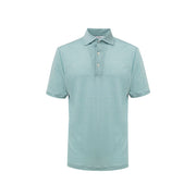Gran Sasso Blue Linen Polo Shirt
